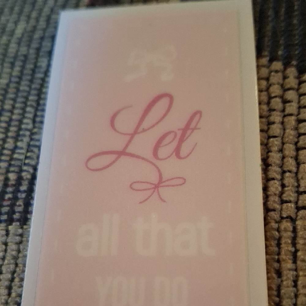 Soft Pink Bookmark Christian Religious Be Done In Love